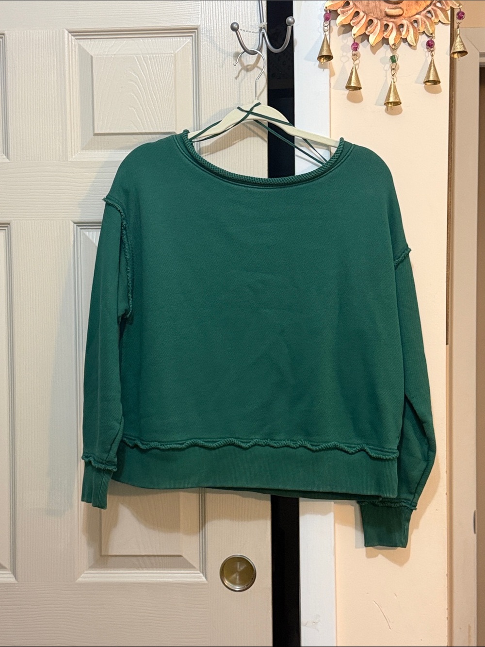 American Eagle Outfitters Deep Green Crewneck Sweatshirt